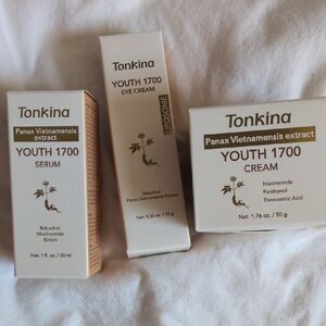 Tonkina Youth 1700 Skincare Set - Cream, Serum, Eye Cream